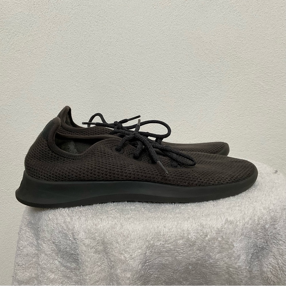 Allbirds Deep Grey Wool Runner Go Lace Up Walking Shoes Size 9 Warm